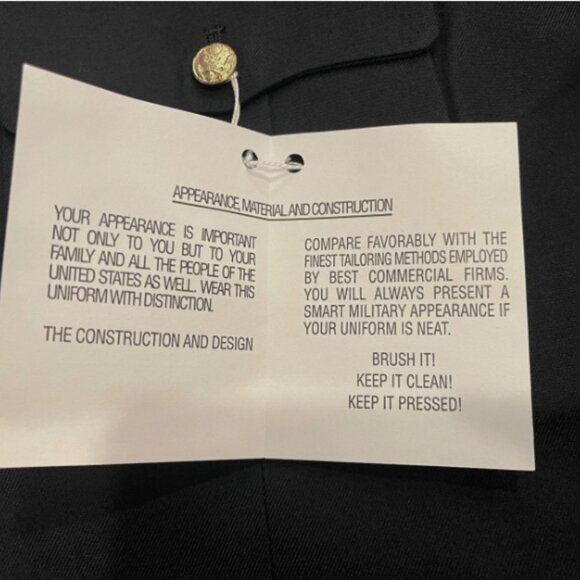 NEW UNITED STATES ARMY POLY WOOL 450 ASU sz52R SERVICE UNIFORM DRESS BLUE JACKET - Picture 6 of 16